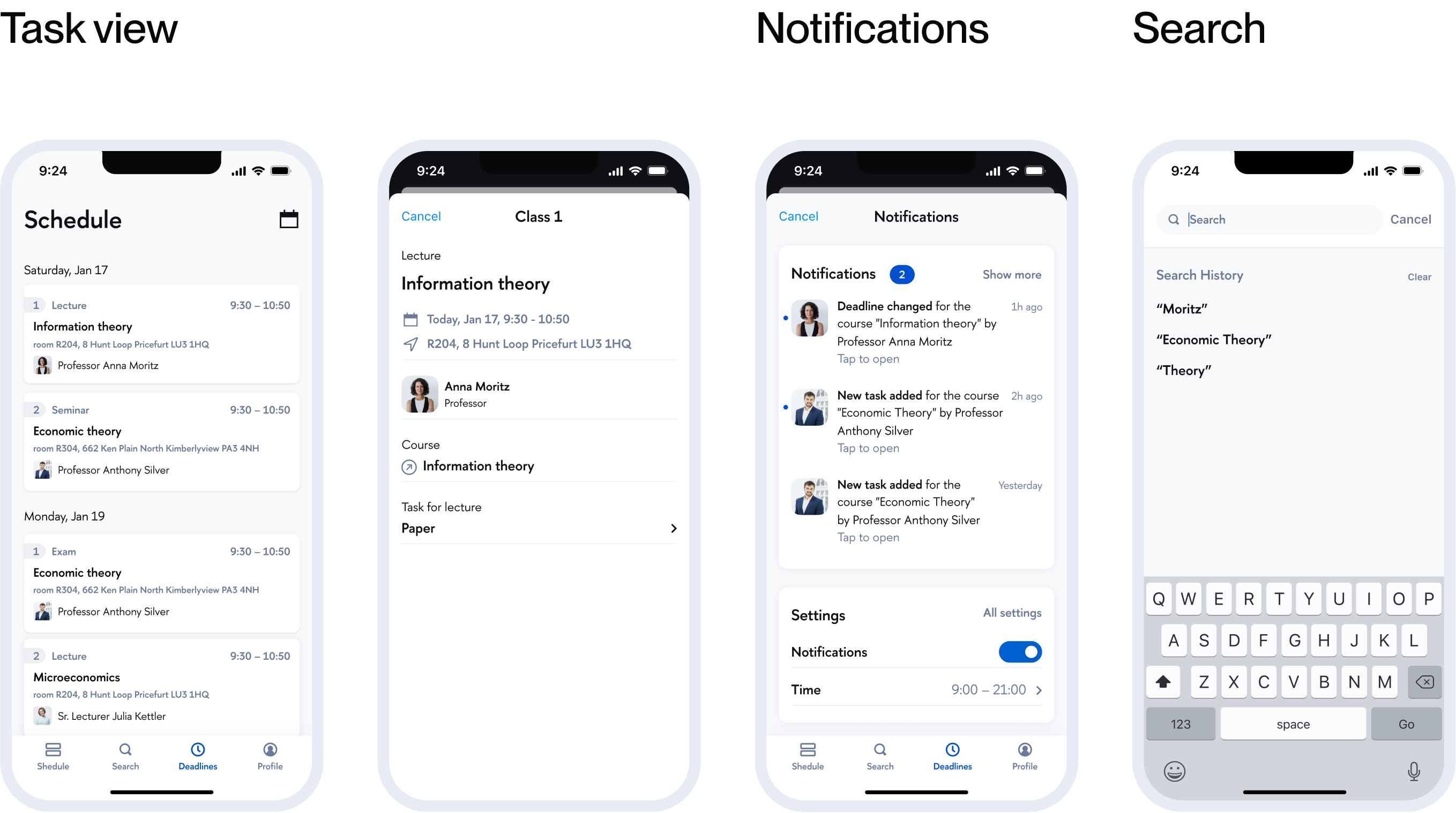 Task view